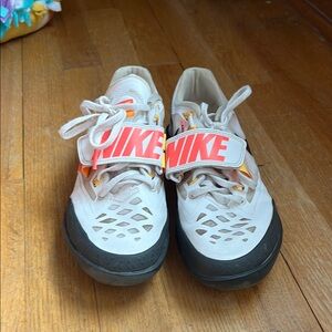 Nike Athletic Shoes White and Pink with Textured Upper